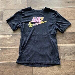 Nike Black Tee with Vibrant Logo